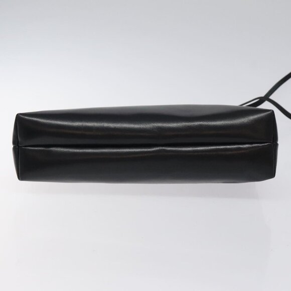 Salvatore Ferragamo Vala Shoulder Bag Leather Black Gold Auth - Picture 13 of 16